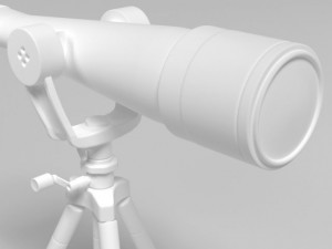 telescope Modelo 3D
