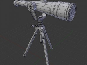 telescope Modelo 3D