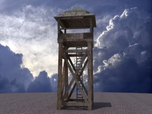 animated guard tower 3D Model