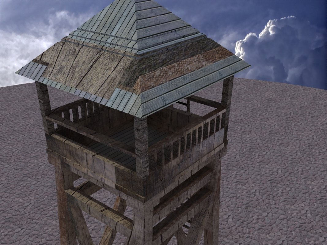Guard tower. Деревянная башня 3д модель. Средневековая деревянная башня с краном. Средневековая деревянная башня со стражами. Water Tower Medieval.