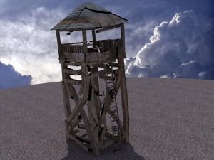 animated guard tower 3Dモデル