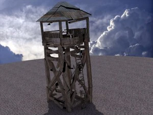 animated guard tower 3D Model