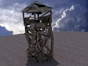 animated guard tower 3D Model