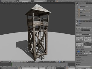animated guard tower 3Dモデル