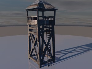 animated guard tower 3Dモデル