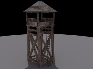 animated guard tower 3Dモデル