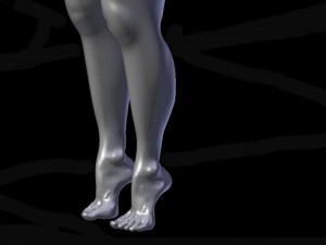 legs and feet high feet Modelo 3D