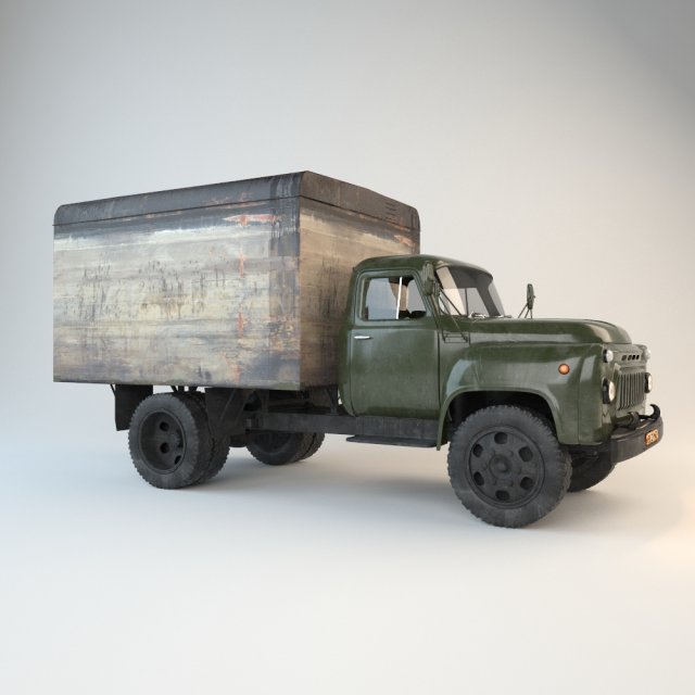 old car gaz52 Modelo 3D .c4d .max .obj .3ds .fbx .stl .blend 