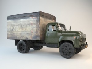 old car gaz52 3D 모델
