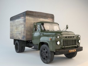 old car gaz52 Modelo 3D