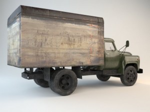old car gaz52 Modelo 3D