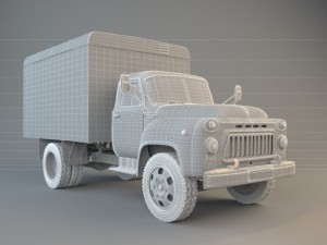 old car gaz52 Modelo 3D