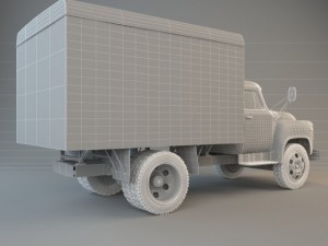 old car gaz52 Modelo 3D