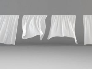 curtains in the wind 3D 모델