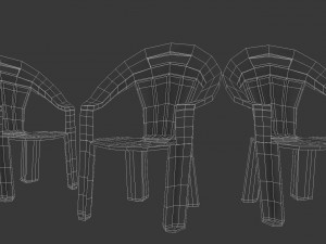 plastic seats 3D Model