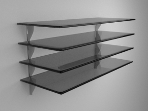 glass shelves 3Dモデル