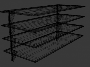 glass shelves 3D Модель
