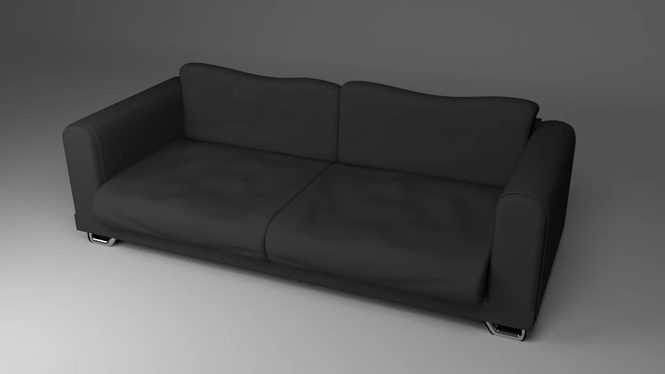 fabric sofa couch 3D Model .c4d .max .obj .3ds .fbx .stl .blend 