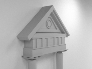 roman style gate 3D Model