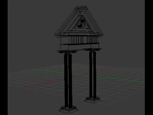roman style gate 3D Model