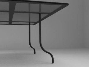 glass top table 3D Model