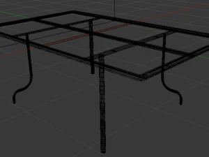 glass top table 3D Model