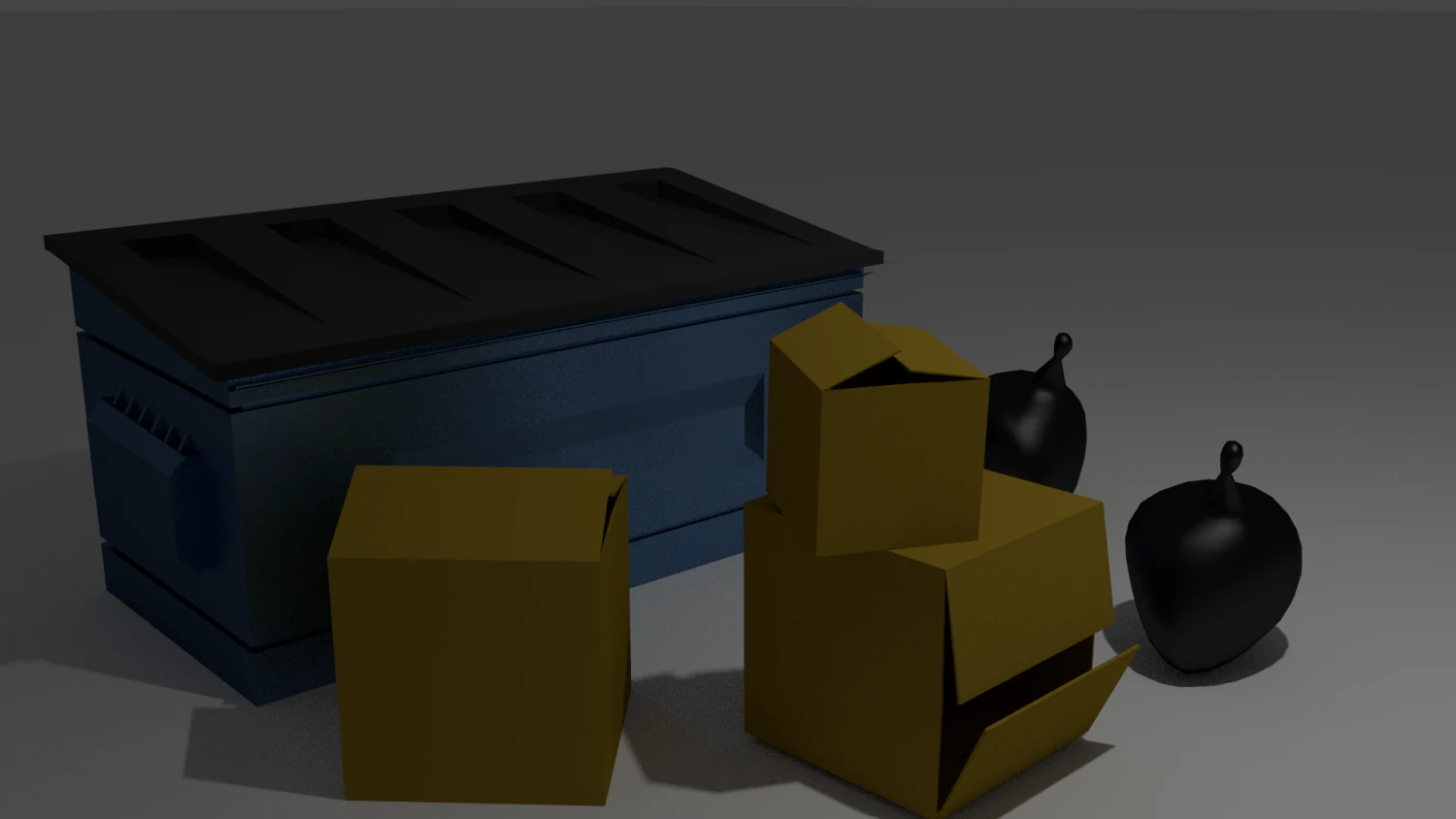 garbage assets 3D Model .c4d .max .obj .3ds .fbx .stl .blend 