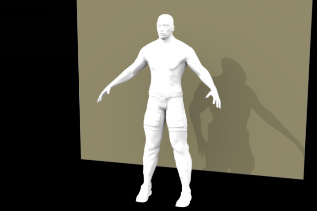 high poly man 3D-Modell .c4d .max .obj .3ds .fbx .stl .blend 