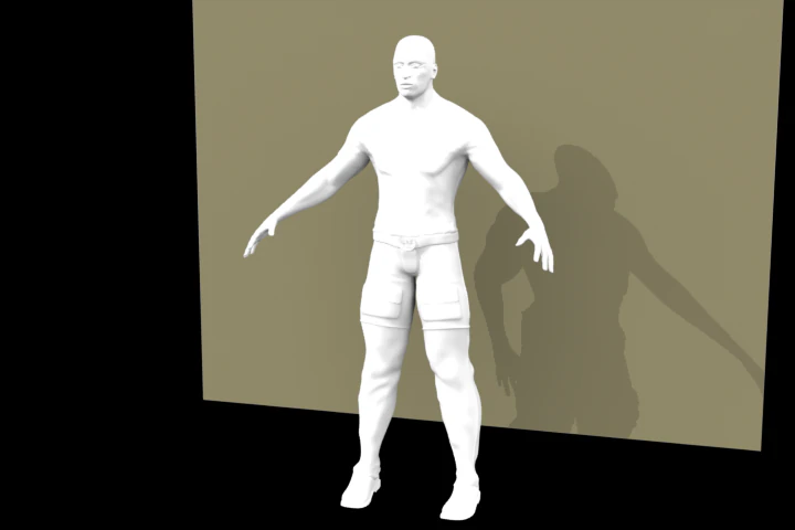 high poly man 3D Model .c4d .max .obj .3ds .fbx .stl .blend 