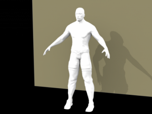 high poly man Modèle 3D