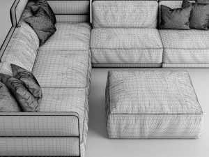 sofa wafer dandy gamma 3D Model