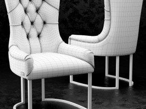 chair itaca rugiano interiors Modèle 3D