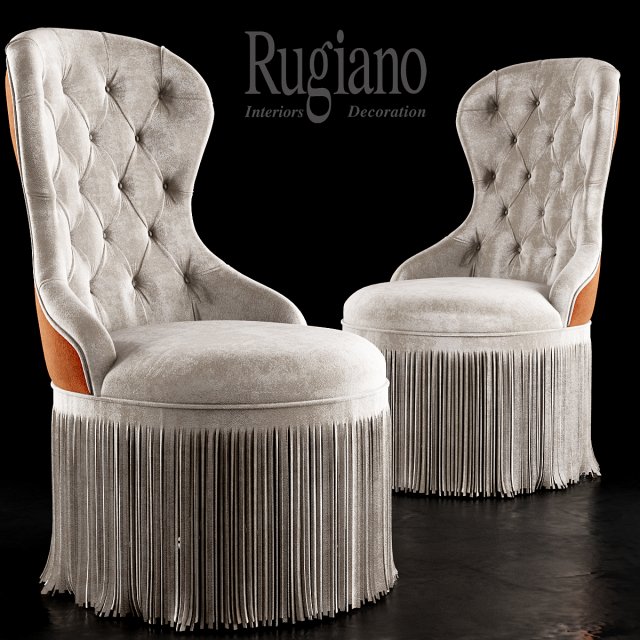 chair rugiano king f 3D Model .c4d .max .obj .3ds .fbx .stl .blend 