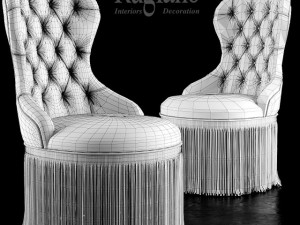 chair rugiano king f 3D Model