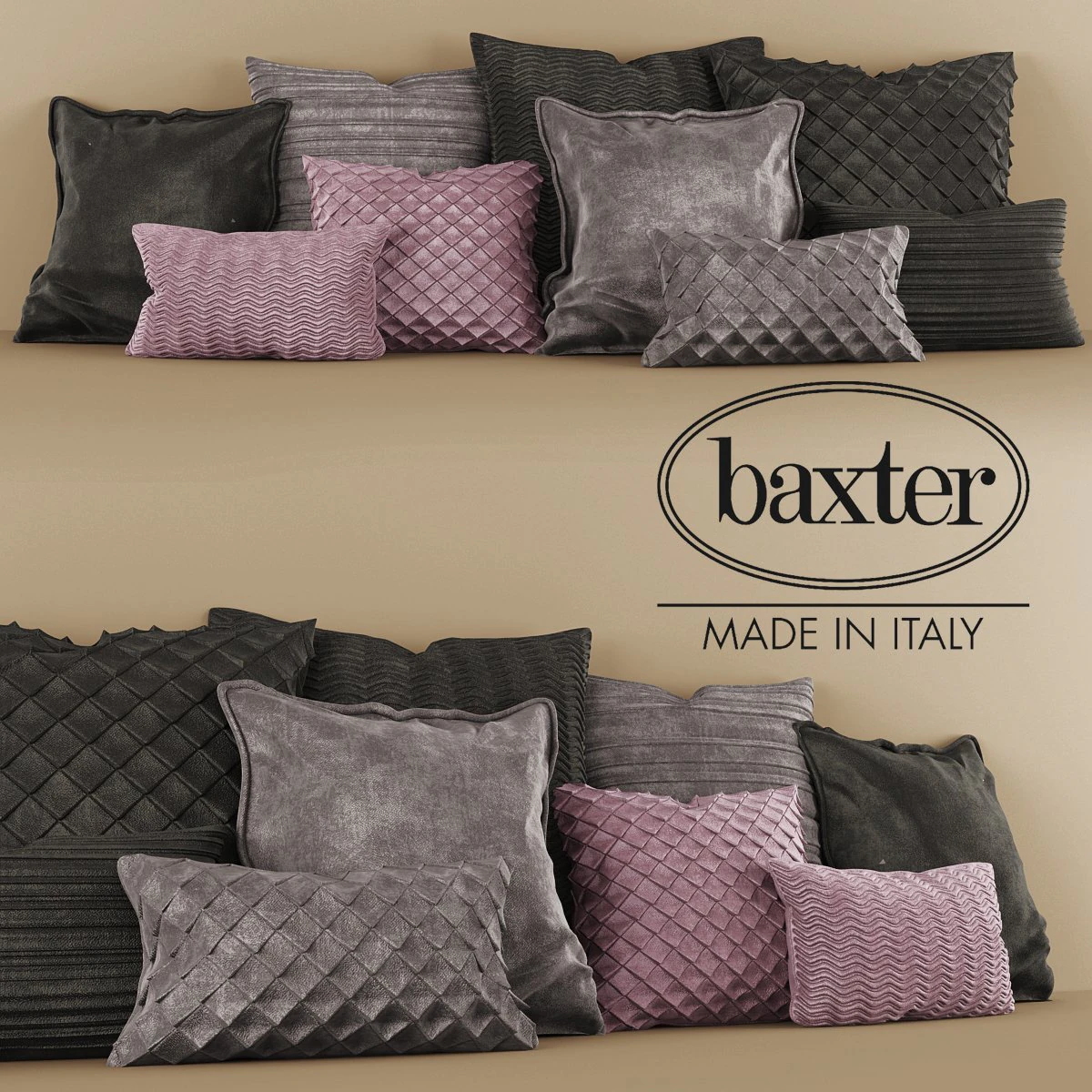 Baxter-Kissen 3D Modell .c4d .max .obj .3ds .fbx .stl .blend 