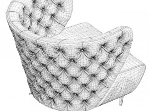 fado arm chair 3D 모델