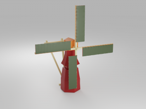 dutch windmill 3D Model