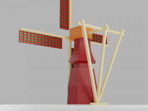dutch windmill 3D 模型