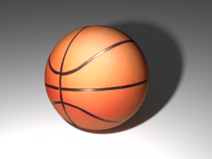 realistic basketball 3D मॉडल
