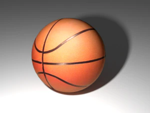 realistischer Basketball 3D Modell