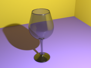 realistic wineglass Modelo 3D