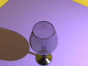 realistic wineglass 3D Model