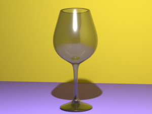 realistic wineglass 3D Model