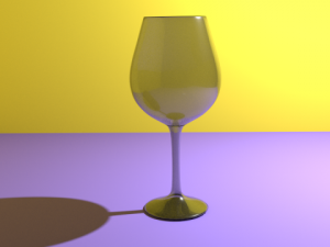realistic wineglass 3D Model