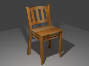 wood chair 3D Model