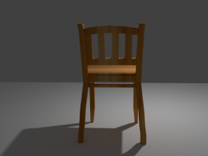 wood chair Model 3D