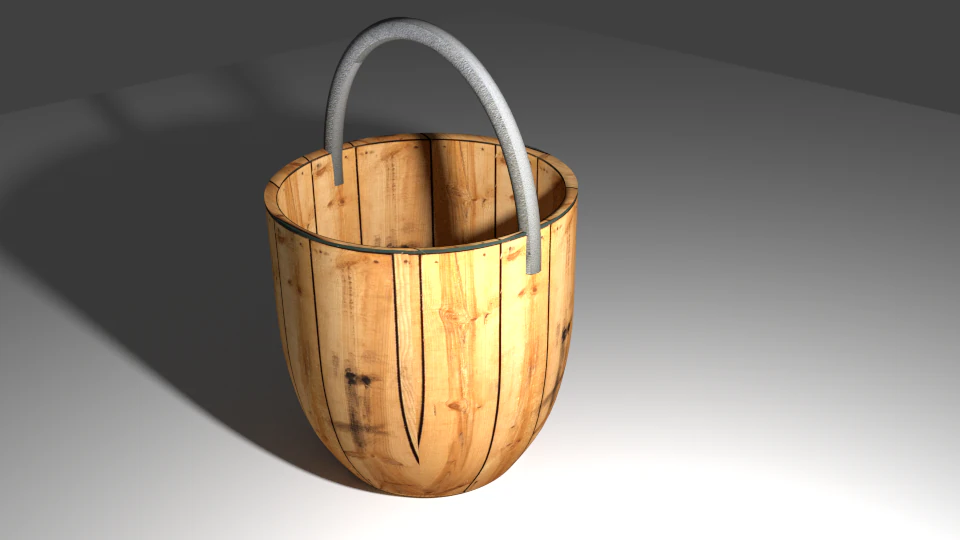 woodbucket 3D Model .c4d .max .obj .3ds .fbx .stl .blend 