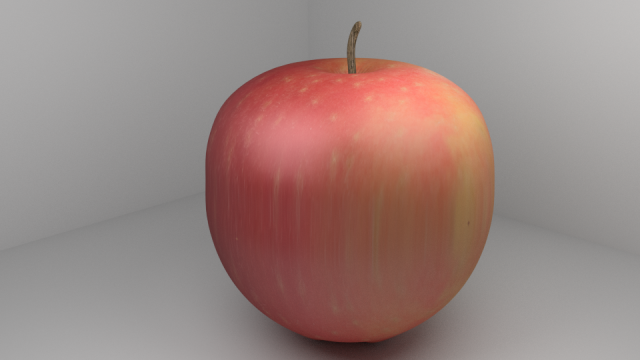 apple Model 3D .c4d .max .obj .3ds .fbx .stl .blend 