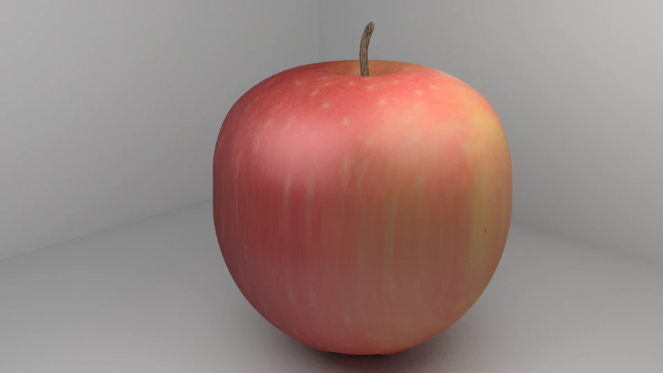 apple 3D Model .c4d .max .obj .3ds .fbx .stl .blend 