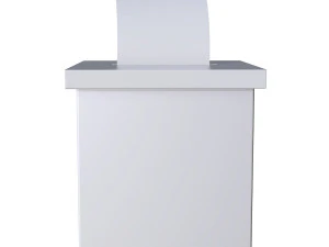 blank election box ballot campaign mockup 3D Model